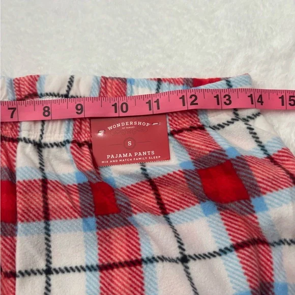 Wondershop Women’s Red Blue and White Plaid Pajama Pants Small NWT - Picture 3 of 6